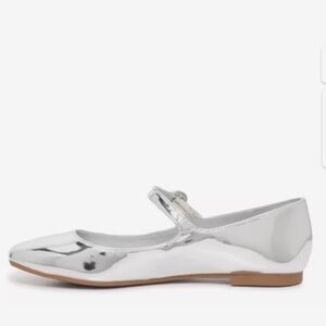 Steve Madden Silver Mary Jane Flats